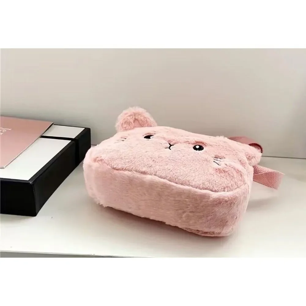 Cat Crossbody Bags Girls Women Fashion Love Pink Fuzzy Cat Shoulder Bag New‎